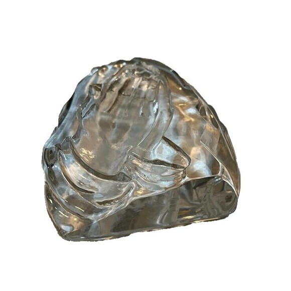 Vintage Viking Iceburg Praying Hands Molded Paperweight - Picture 3 of 3